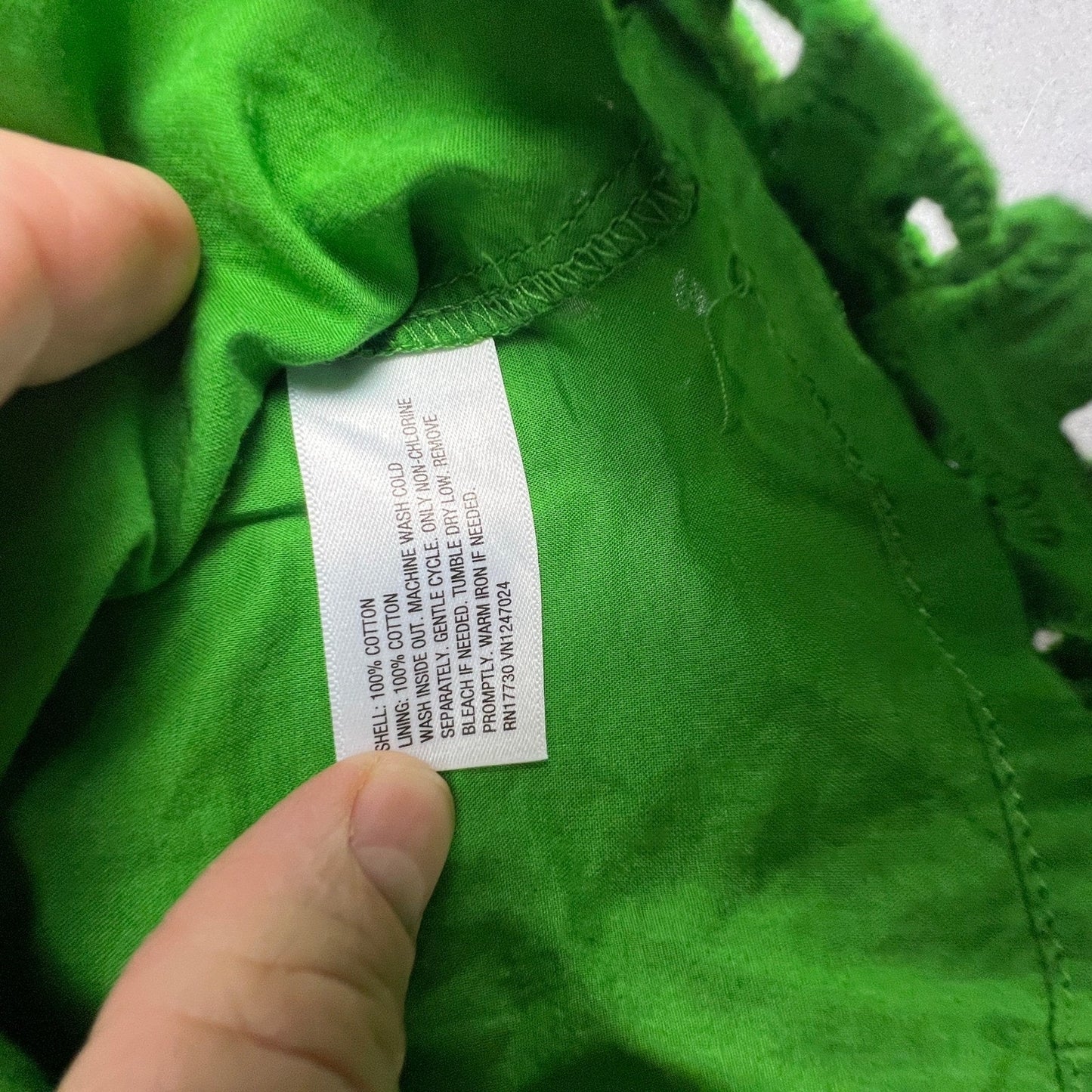Kate Spade Eyelet Crop Top Womens Large Green Cotton Sleeveless Preppy Summer