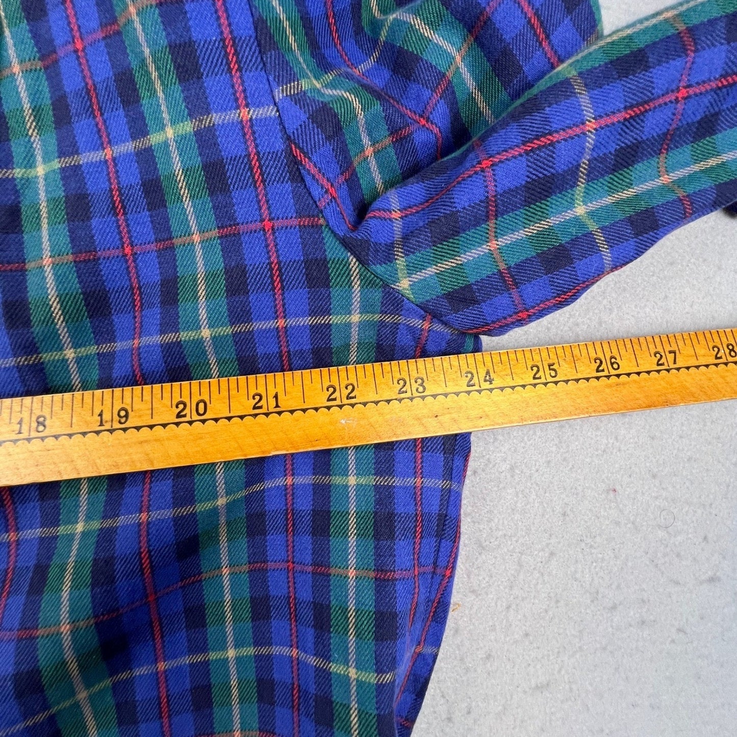 Pendleton Blazer Womens 16 Blue Plaid Cotton Gold Button Knockabouts Preppy USA