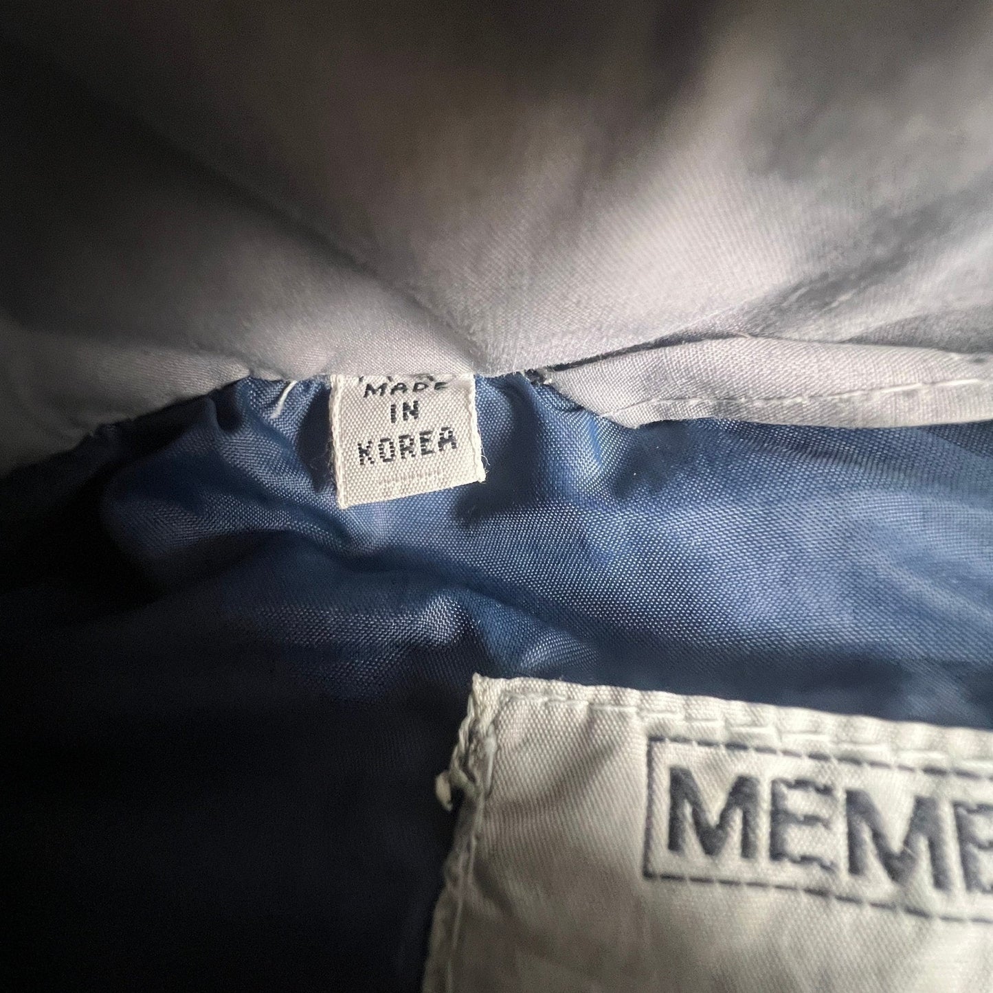 Members Only Down Puffer Jacket Mens XL Blue Vintage 80s Elbow Patches Ski Coat