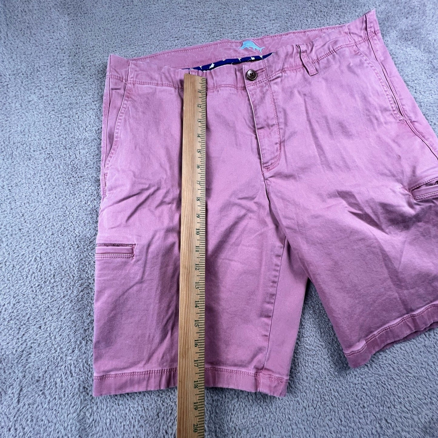 Tommy Bahama Boracay Shorts Mens 36 Pink Cotton Tencel Stretch Island Summer