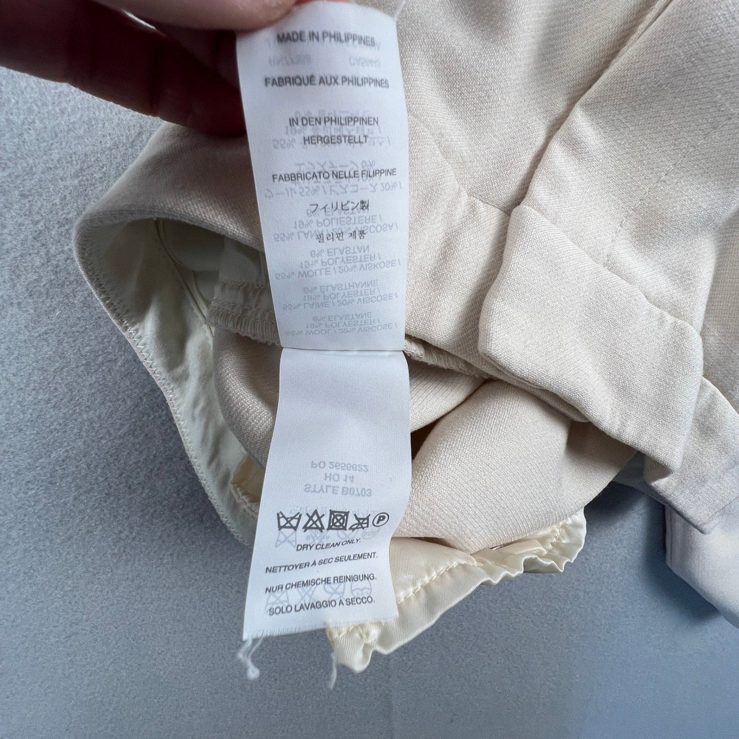 J.Crew Campbell Dress Pants Womens 2 Beige Wool Blend Tailored Career Trousers