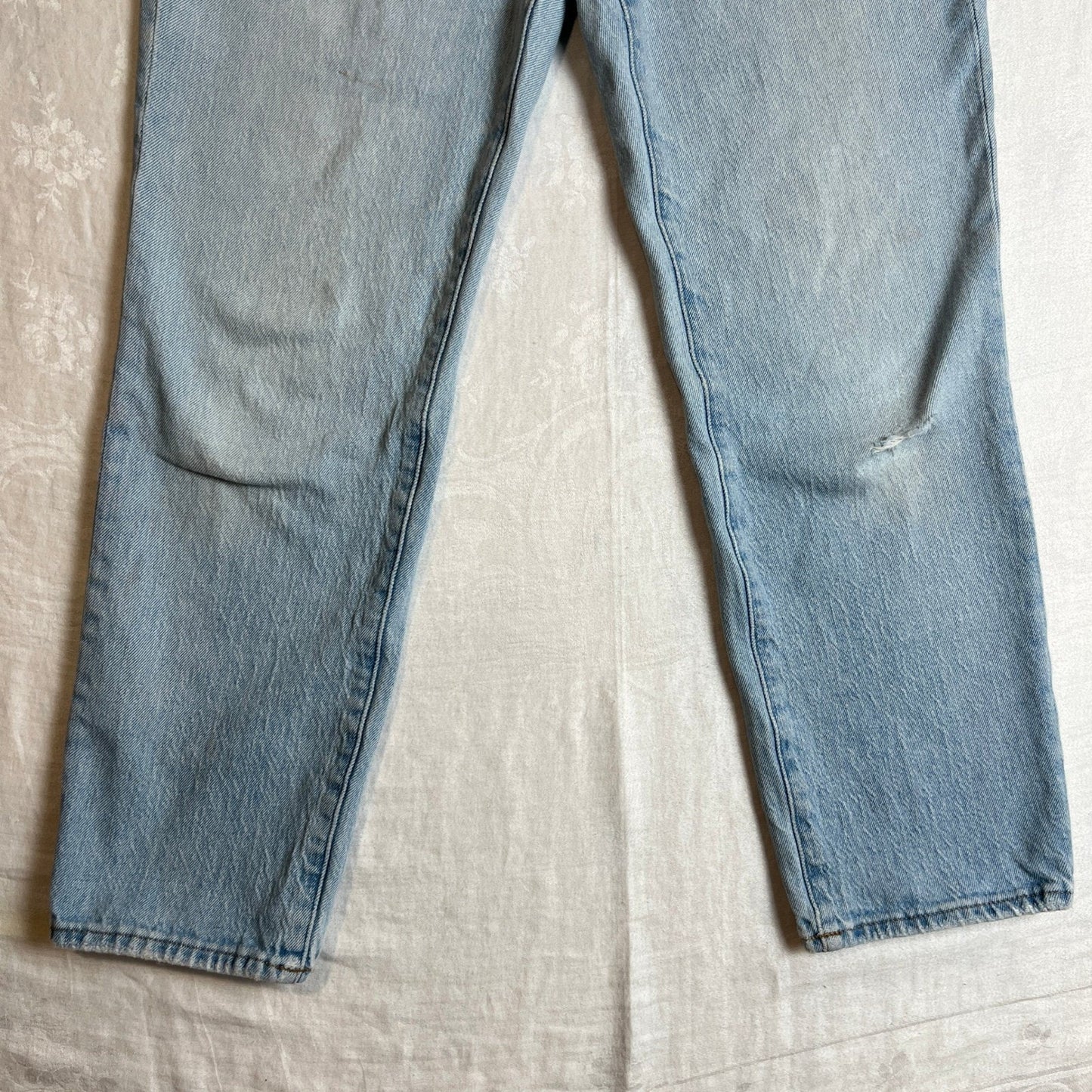 Madewell Jeans Womens 27 The Perfect Vintage Jean Light Wash Distressed Denim