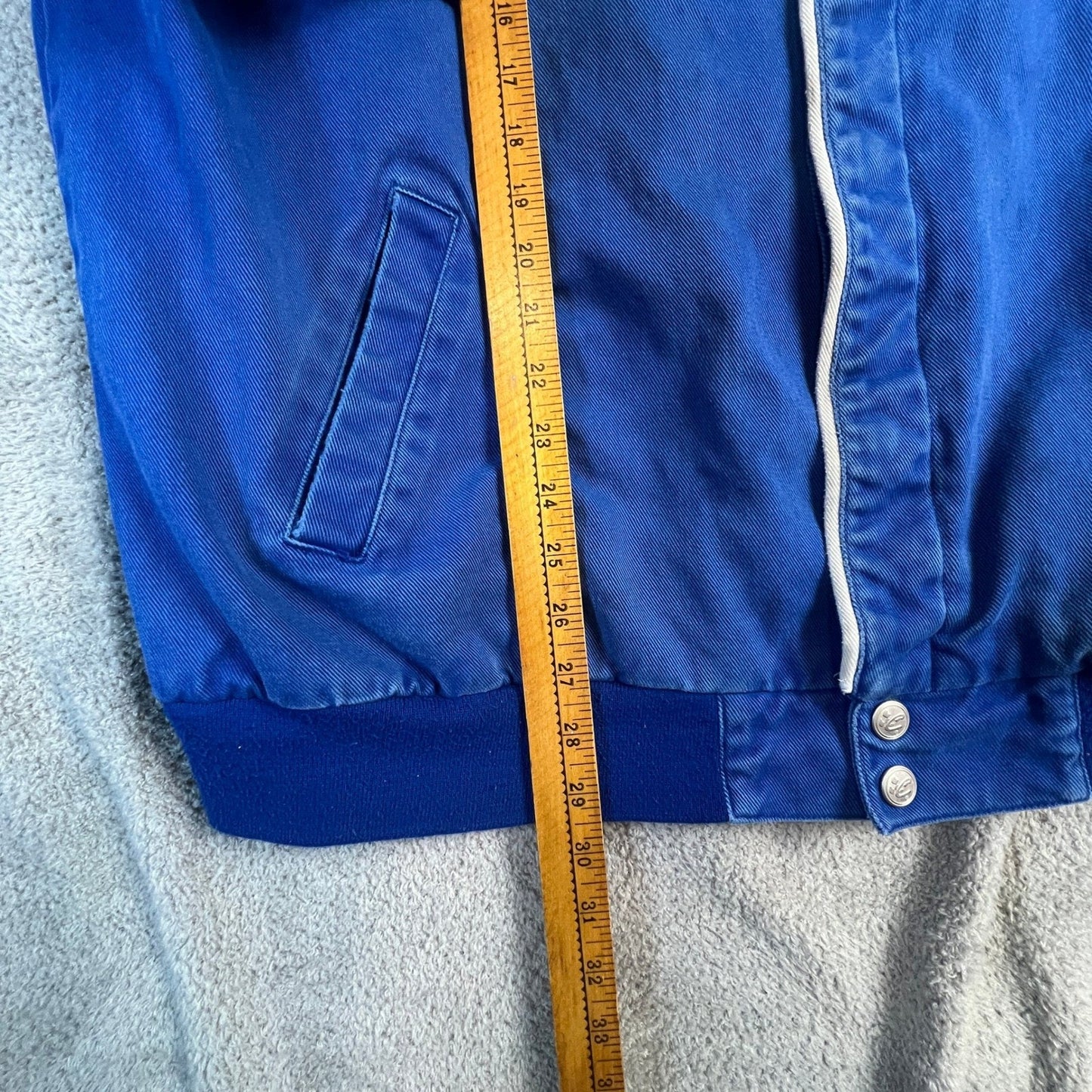 Chase Authentics NASCAR Mens XXL Legends Signature Jacket Blue Cotton Twill