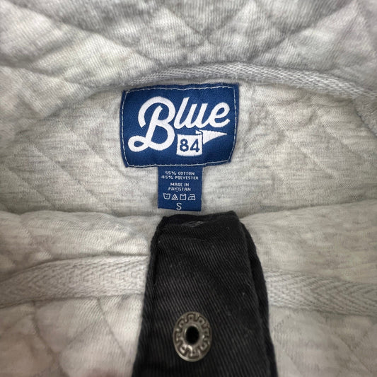 Blue 84 Quilted Pullover Mens Small Grey Minnesota True North Snap Sweatshirt