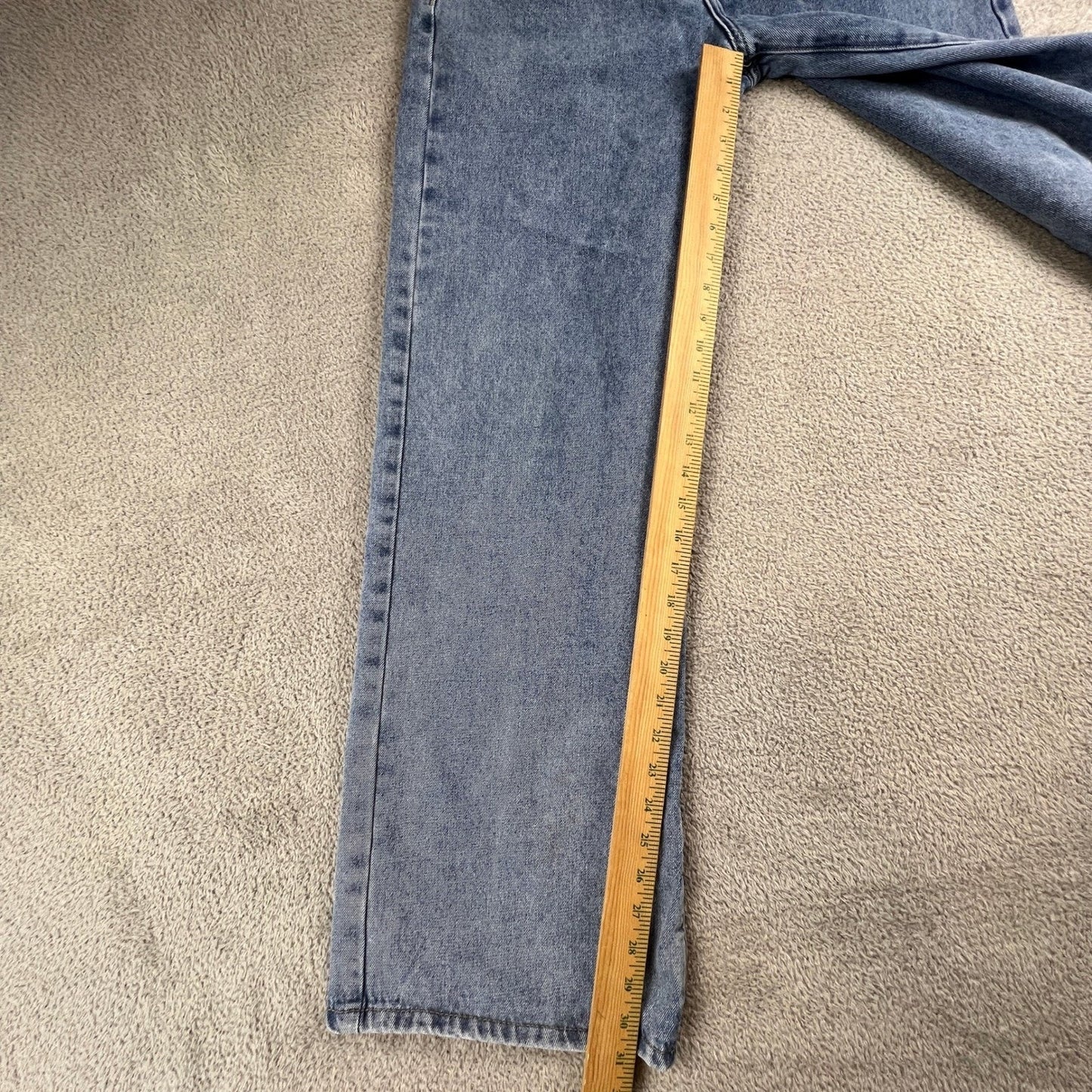 Y2K Wide Jeans Womens 4 Straight Leg Denim Casual Streetwear Grunge Walter Baker