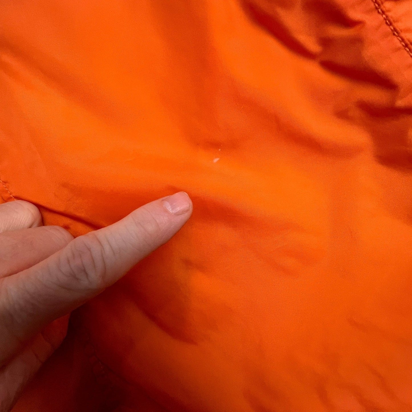 Vans Torrey Coaches Jacket Mens Large Orange Snap Button Windbreaker VN0002MUYDW