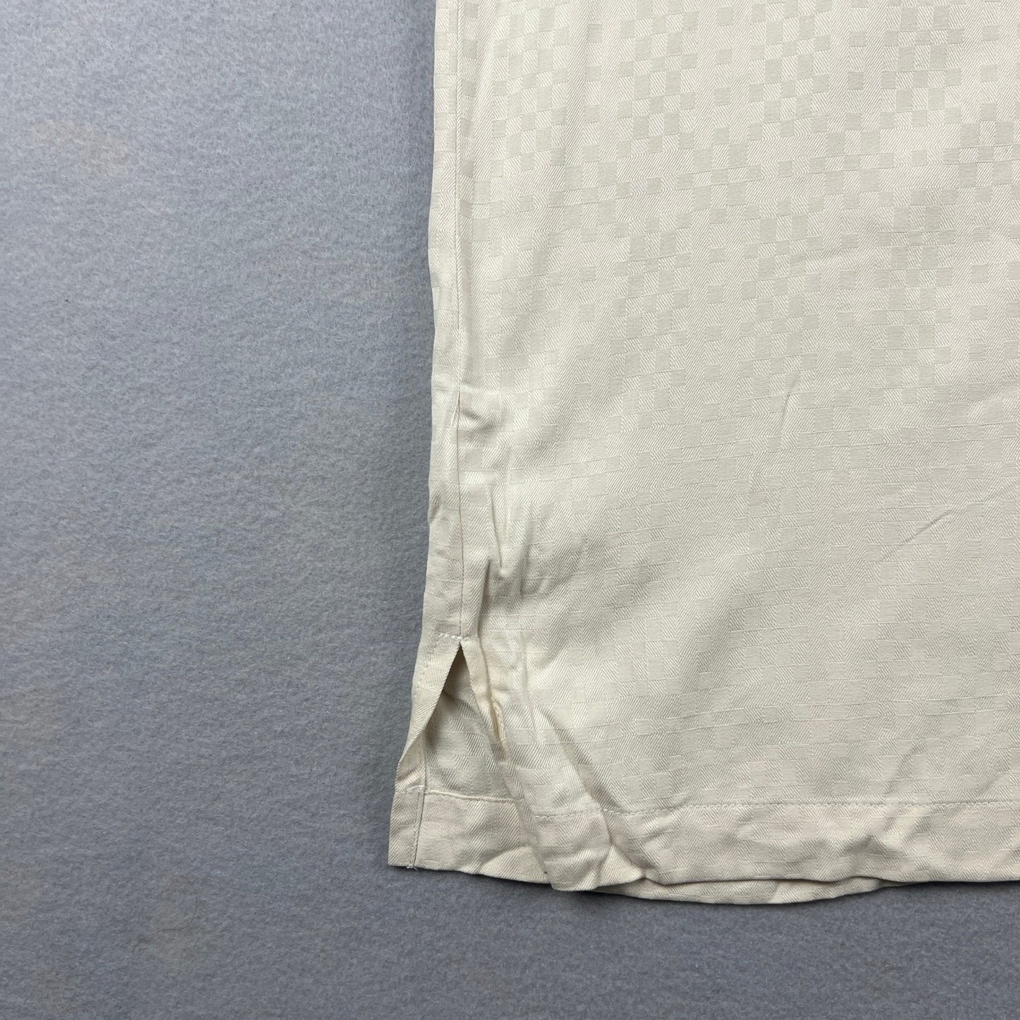 Tommy Bahama Lip Out Martini Shirt Mens Large Cream Silk Embroidered Camp Golf