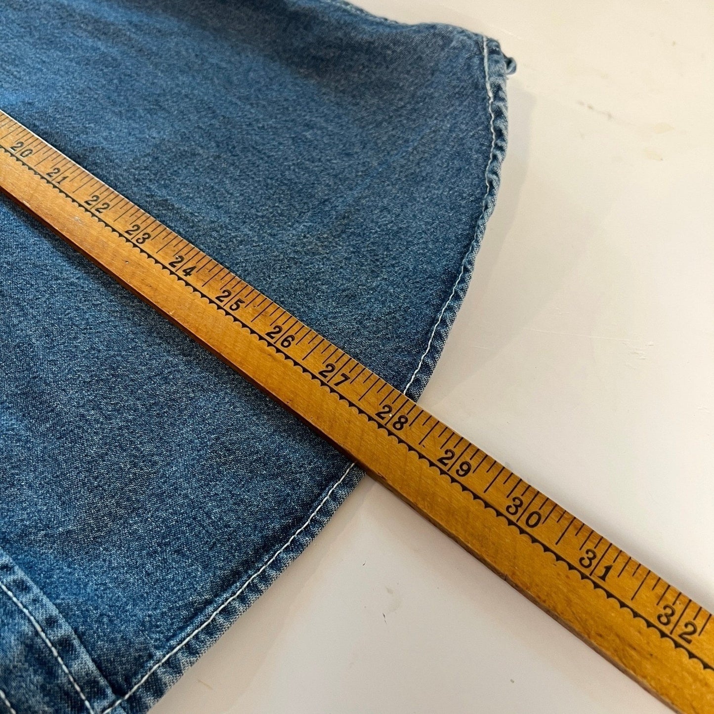 Vintage Michigan 2016 Womens Extra Large Denim Button Down George & Martha Shirt