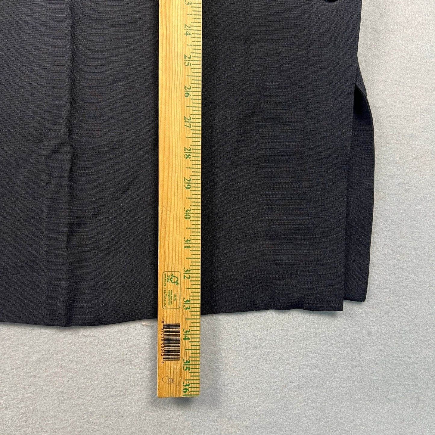VTG 90s Lasting Impressions Maxi Skirt 8 Black Side Button Slit High Waist
