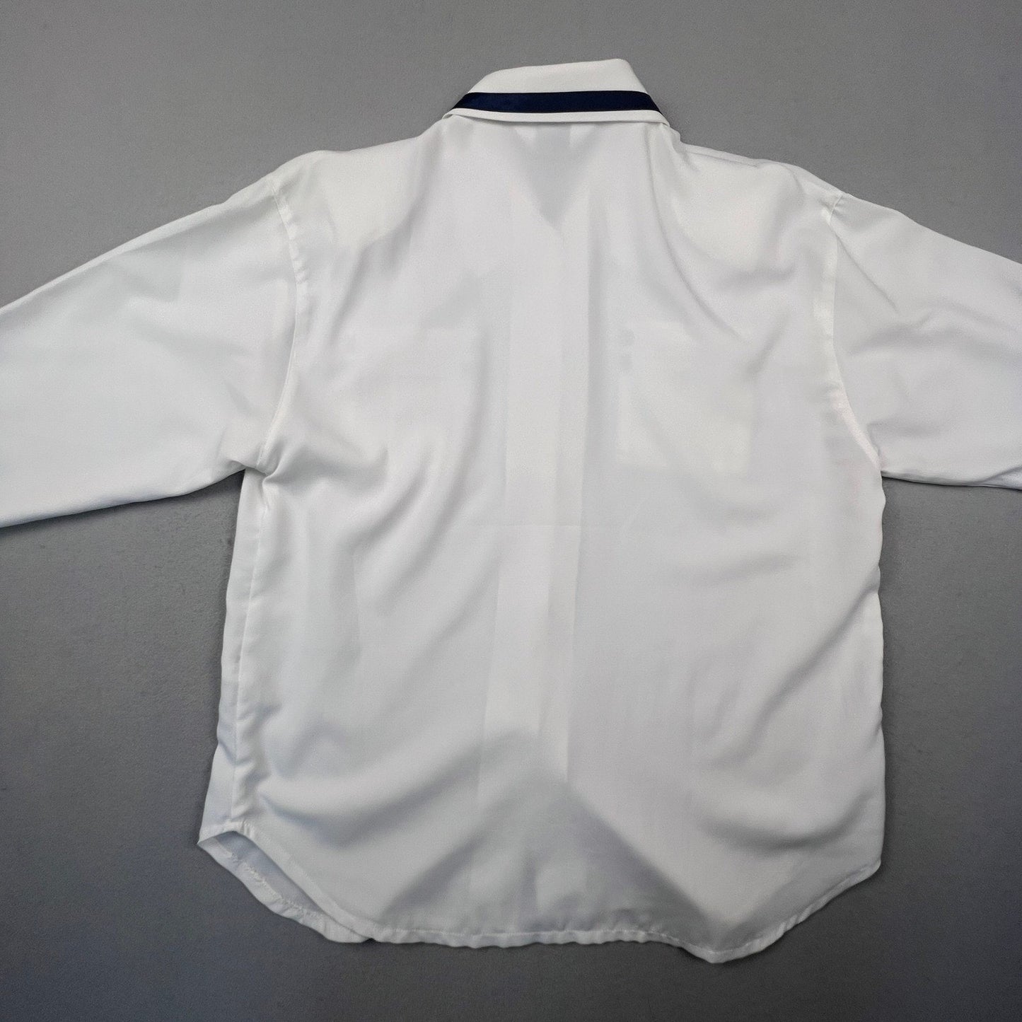 VTG Nautical Gold Button Blouse Crack Tokyo Fashion Button Up Shirt Womens L