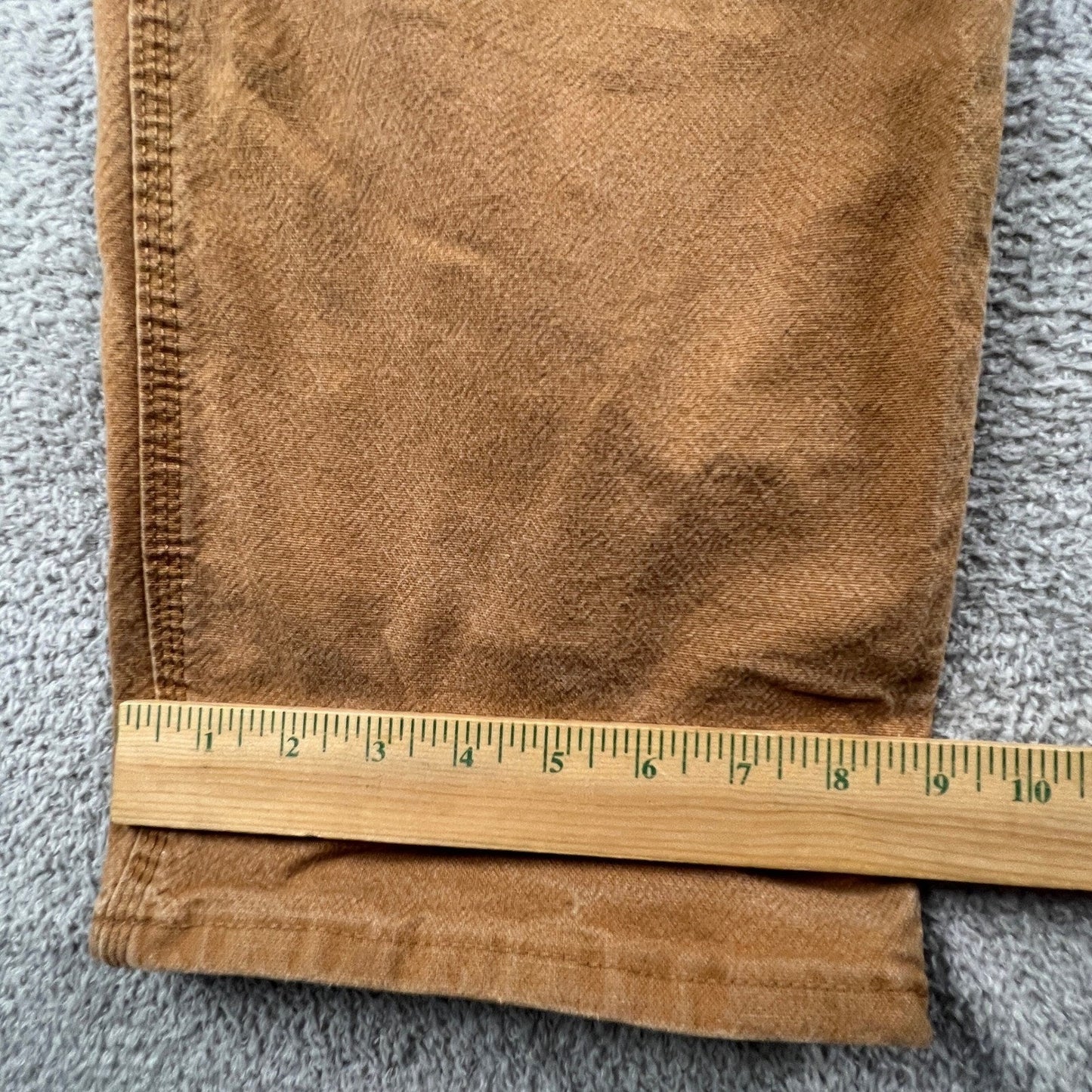 Carhartt Carpenter Pants Mens 42x32 Brown Relaxed Fit Workwear Canvas Utility