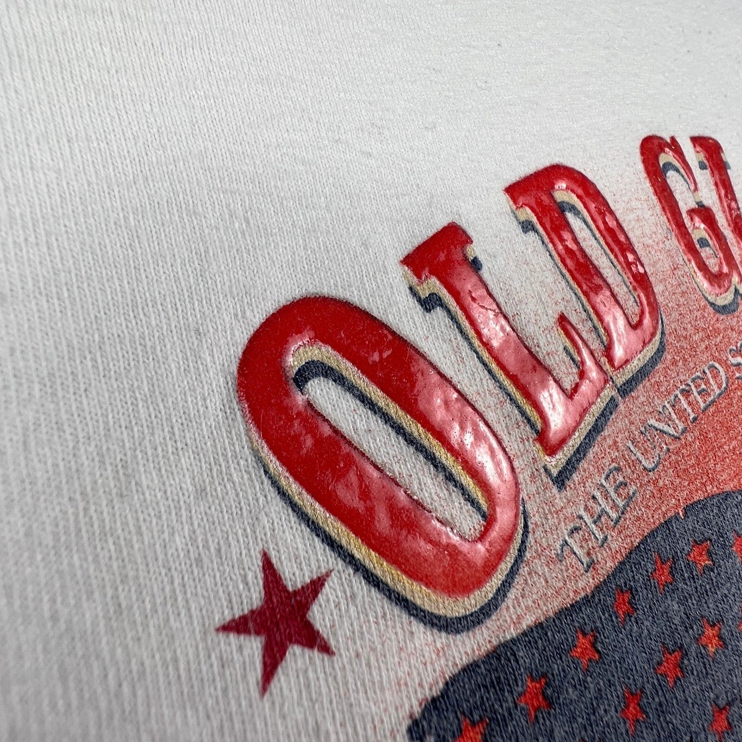 Vintage T-Shirt Mens L Old Glory American Flag USA Made Patriotic Tee July 4th