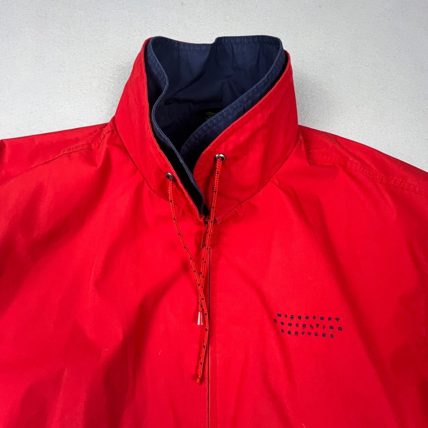 VTG 90s Gear For Sports Windbreaker Jacket Mens Large Red Microsoft Consulting
