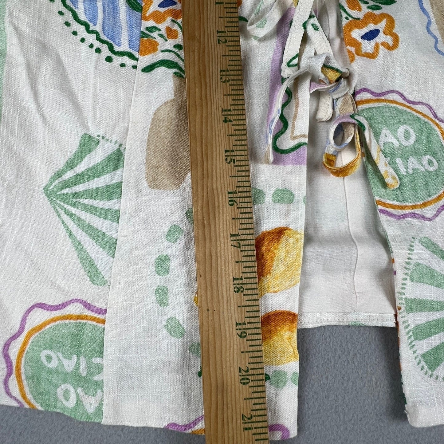 Paper Heart Anthropologie Set Women Large Linen Blend Retro Summer Italy