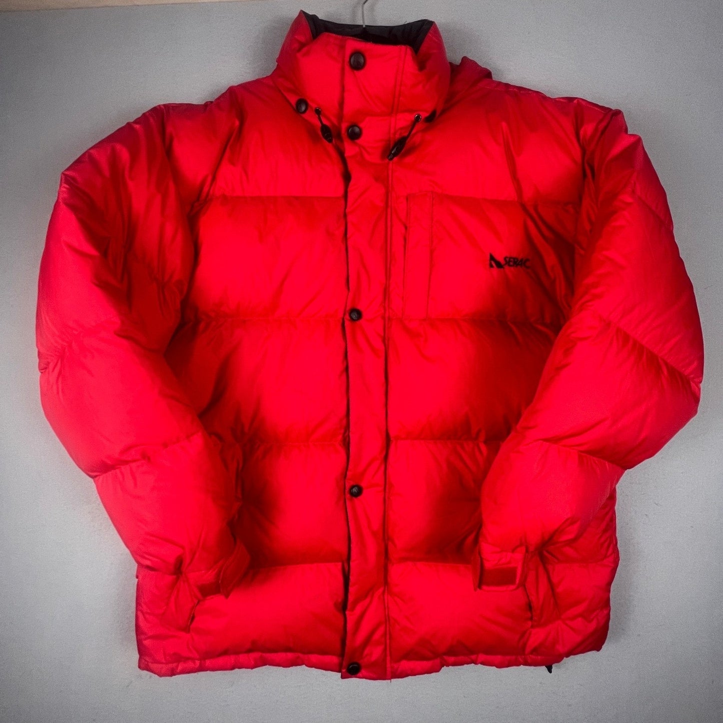 Serac Puffer Jacket Mens XL Red Down Insulated Heavy Winter Coat Gorpcore VTG