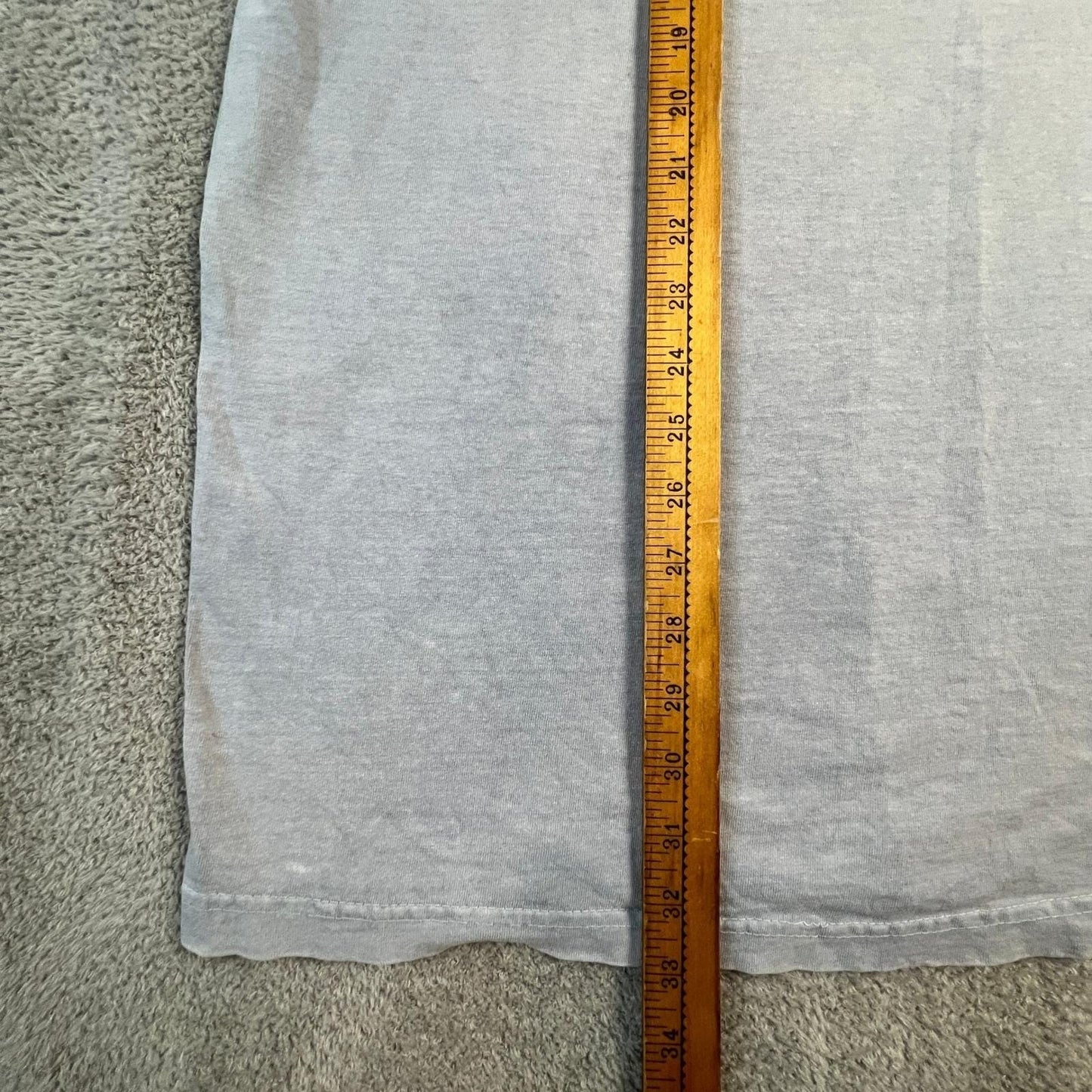 Vintage Sunbelt T-Shirt Mens XL Made in USA 90s 100% Cotton L/S Light Blue