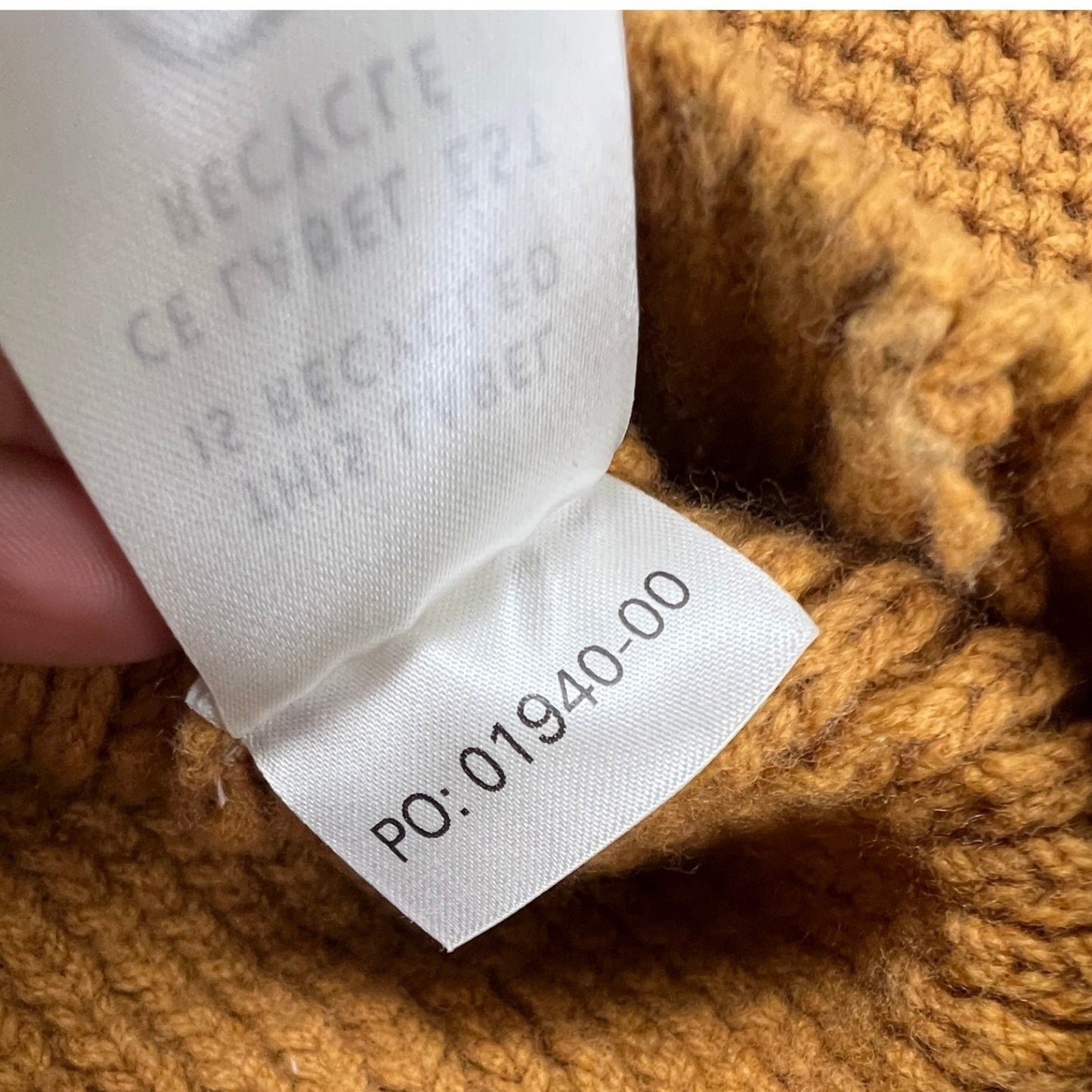 Outerknown Sweater Mens M Mustard Yellow Wool Organic Cotton Waffle Knit Coastal