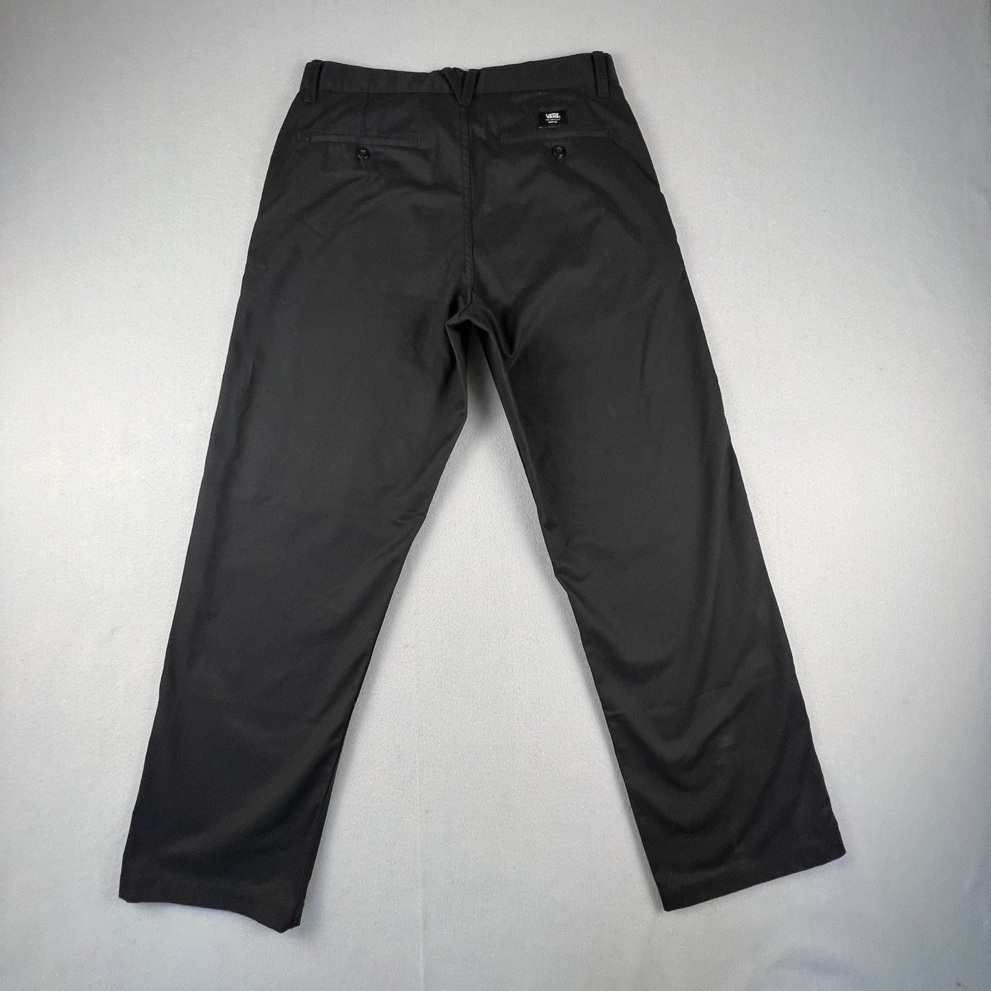 Vans Authentic Chino Pants Mens 32x32 Black Loose Fit Skate Workwear VN000HZCBLK