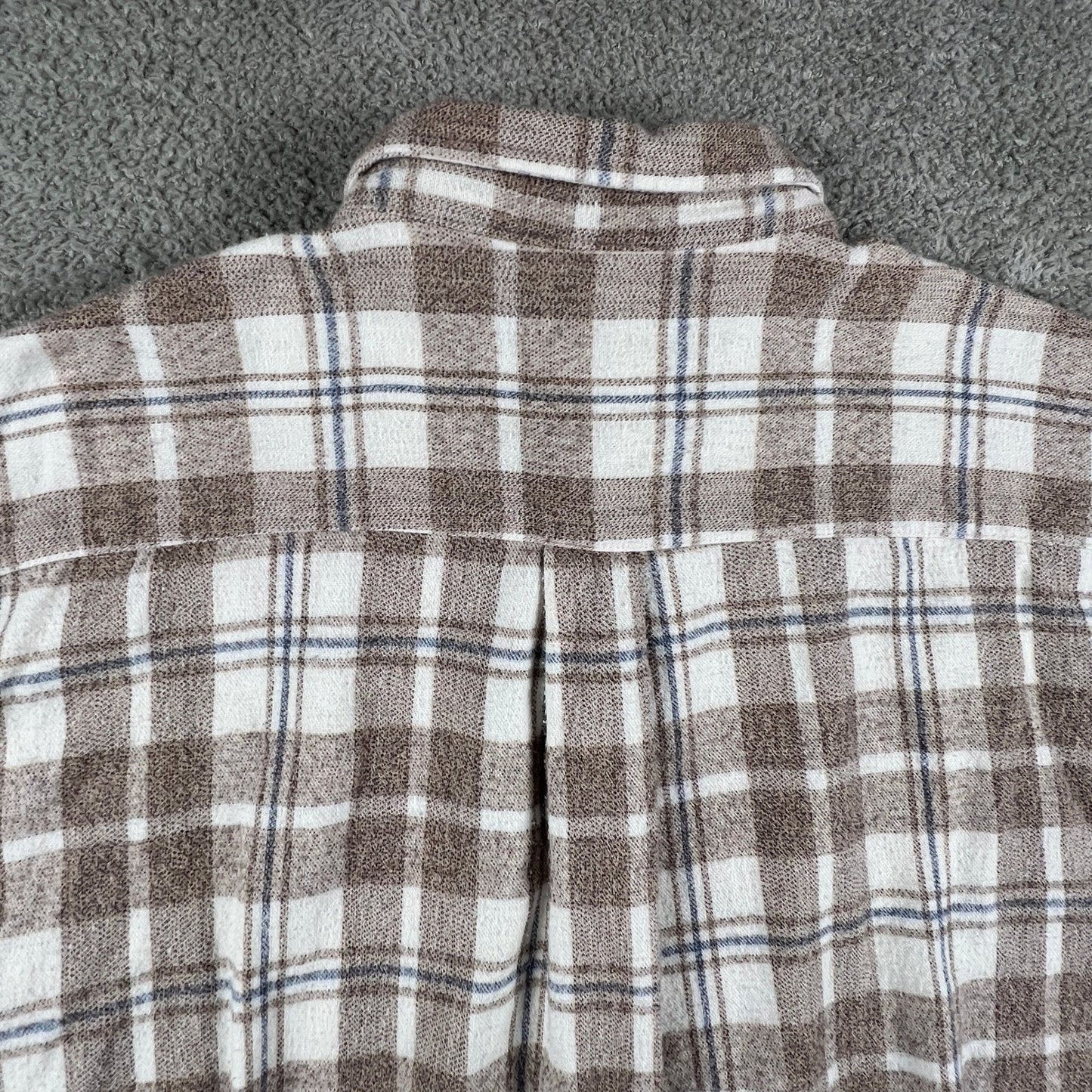 VTG Northern Reflections Flannel Shirt Mens L Plaid Cotton Button Up Gorpcore