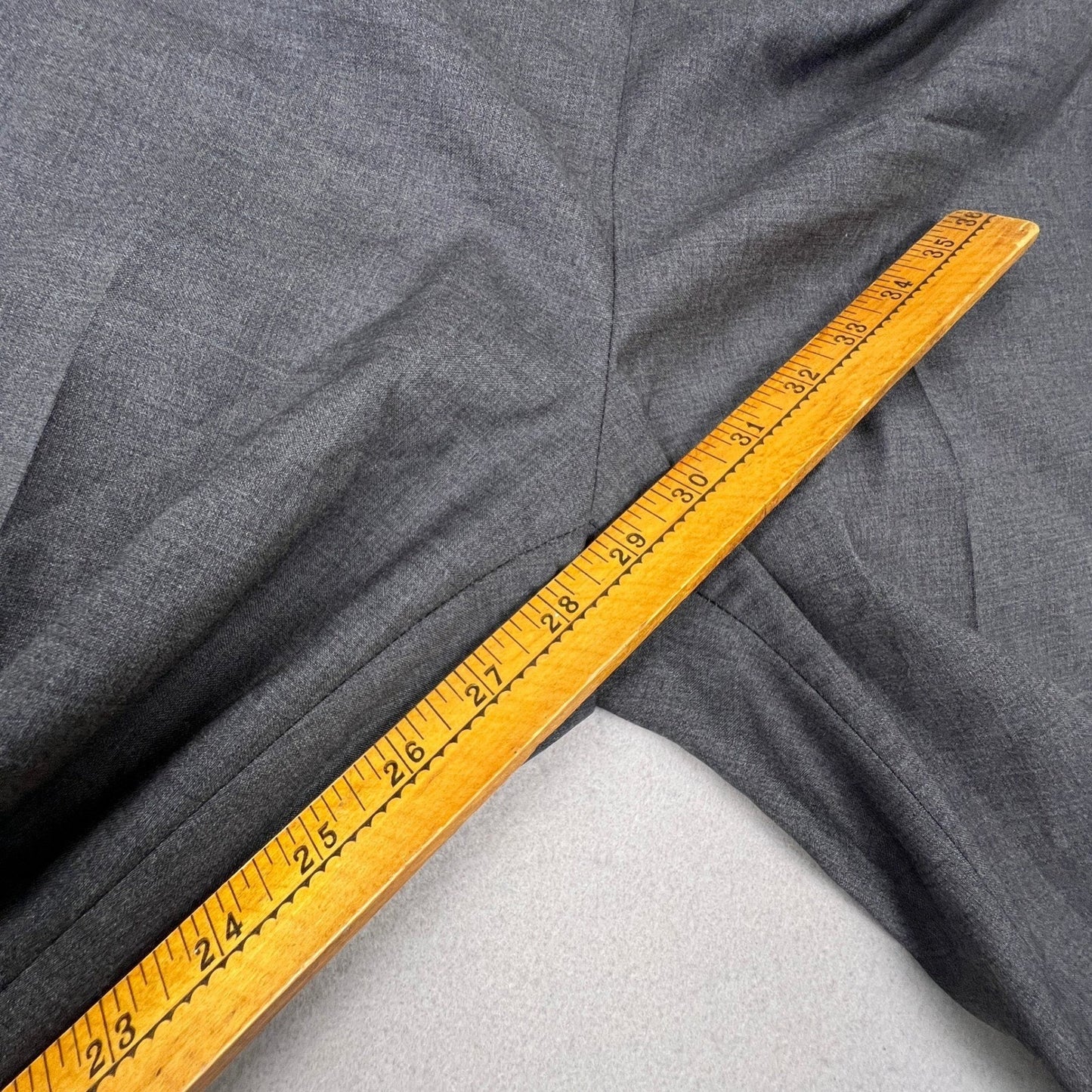 Brooks Brothers Dress Pants Womens 10 Grey Tollegno 1900 Wool Side Zip Split Hem